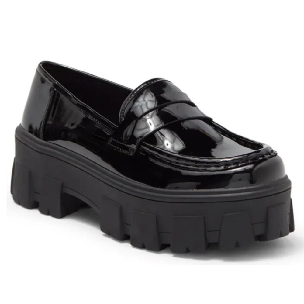 H by Halston Donna Black Chunky Loafers